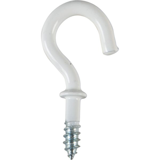 ESSVE 372 Flänskrok vit, 4-pack 19 mm