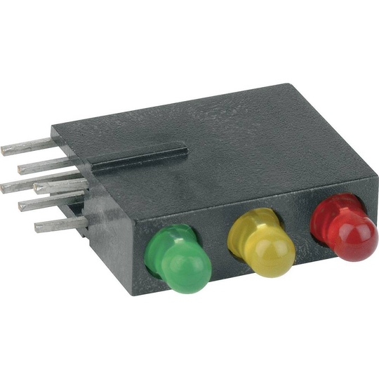 Mentor 1881.8720 LED-modul 3x Röd, Gul, Grön (B x H x D) 5.08 x 15.24 x 12.5 mm