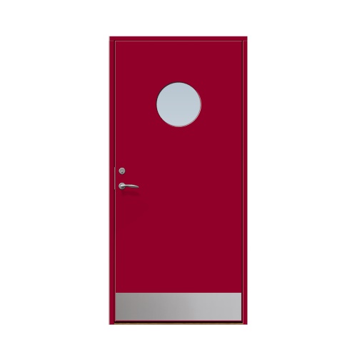 Enkeldörr till villa Solbacka 9 x 20, Högerhängd, Hallonröd