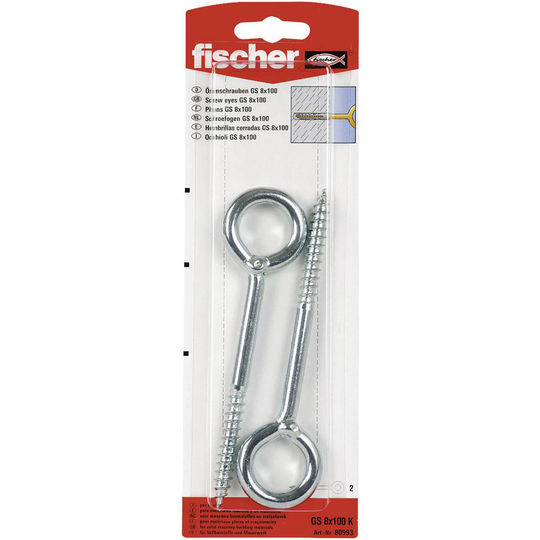Fischer Skruvögla GS (Ø x L) 8 mm x 80 mm 2 st