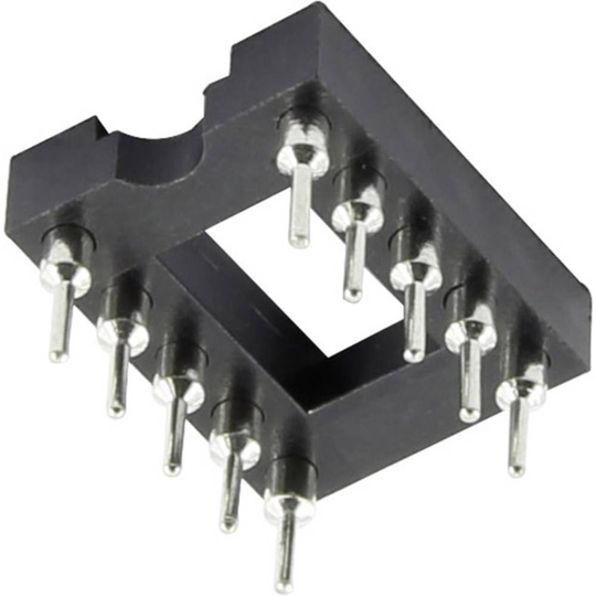 TRU COMPONENTS 1371855 IC-sockel Rastermått: 2.54 mm, 7.62 mm Antal poler: 22 1 st