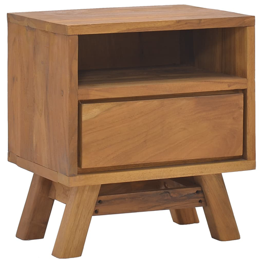 vidaXL Sängbord 40x30x45 cm massiv teak