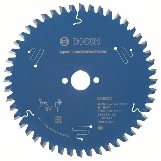 Bosch Accessories Expert for Laminated Panel 2608644127 Hårdmetall cirkelsågklinga 160 x 20 x 1.6 mm Antal tänder (per tum): 48 1 st