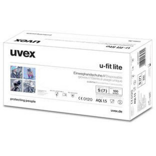 Engångshandske Storlek (handskar): S EN 374 Uvex u-fit lite 6059707 100 st