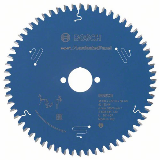 Bosch Accessories Expert for Laminated Panel 2608644130 Hårdmetall cirkelsågklinga 190 x 30 x 1.6 mm Antal tänder (per tum): 60 1 st
