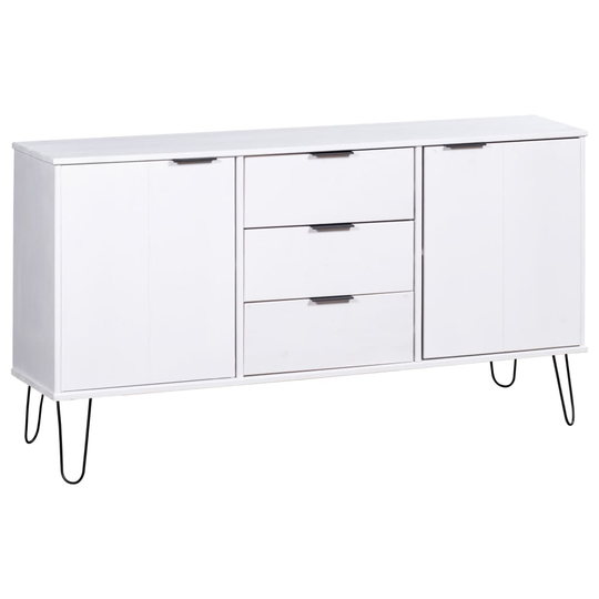 vidaXL Skänk New York Range vit massiv furu