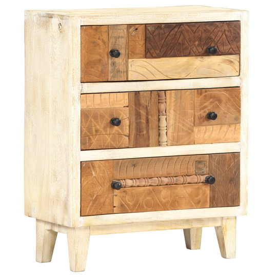 vidaXL Skänk 60x30x75 cm massivt återvunnet trä