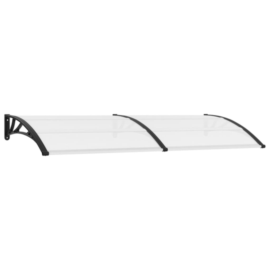 vidaXL Entrétak svart och transparent 240x80 cm PC