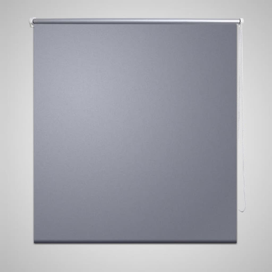 vidaXL Rullgardin grå 140 x 175 cm mörkläggande