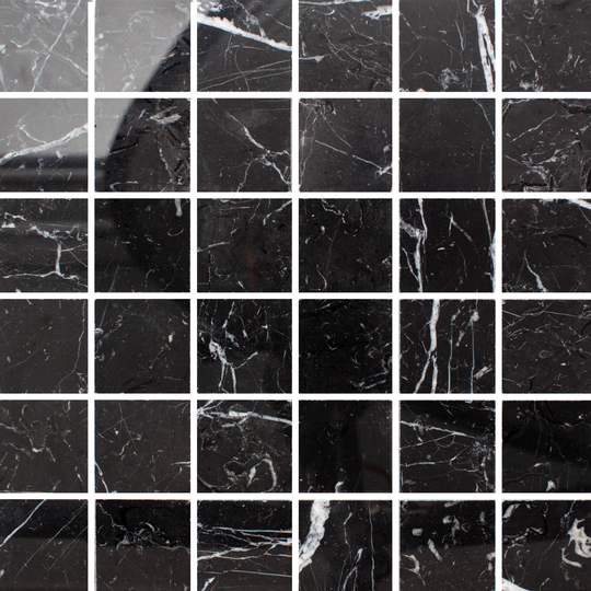 Marmor Arredo Nero Marquina Polished 5x5 cm