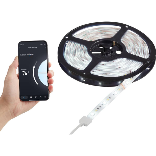 RGBW Tuya-App Stripes SY-4755428 LED-ljuslist med kontakt 230 V/AC 5 m N/A