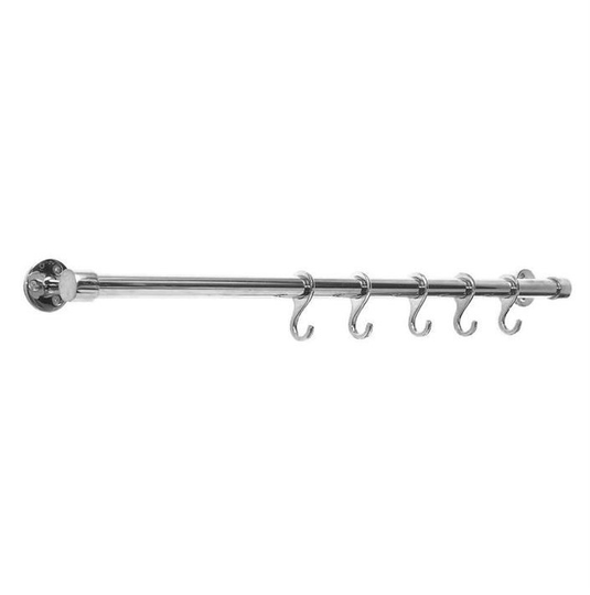 Linfalk Relingsstång komplett m fäst/3 krok, 595mm i rostfri 6KRS500G595K304