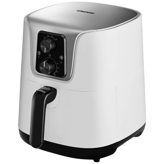 Grundig FRY 6840 Varmluftsfritös 1300 W Vit, Silver