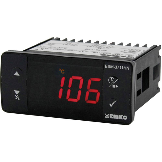 Emko ESM-3711-HN.5.12.0.1/00.00/1.2.0.0 2-punkts regulator Termostat PTC -50 till 130 °C Relä 16 A (L x B x H) 65 x 76 x 35 mm