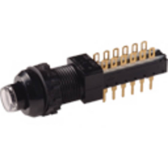 C & K Switches F2UOA01AAU Tryckströmställare 50 V, 30 V/DC 2x På/(På) 1 st Bulk
