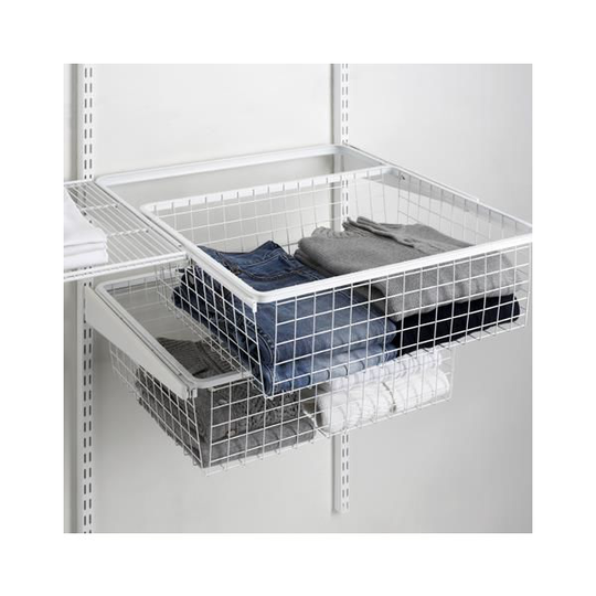 Elfa 266410 Trådback utdragbar, vit 85x605x430 mm