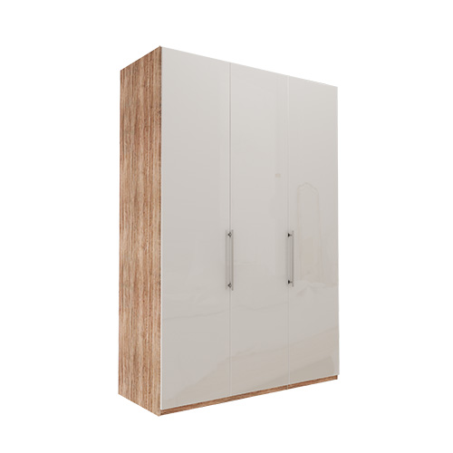 Garderob Atlanta - Ljus rustik ek 150 cm, 216 cm, Utan kornisch / ram