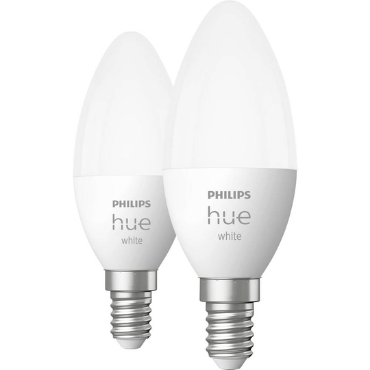 Philips Lighting Hue LED-lampa (2 st) Hue White E14 Doppelpack 2x470lm E14 11 W N/A