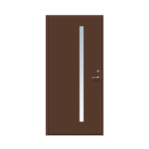 Enkeldörr till villa Hjärup 10 x 20, Vänsterhängd, Nötbrun