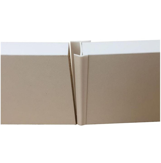 Linfalk Skarvprofil till sockel, 149mm vit I-38B-149-20
