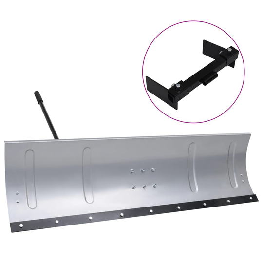vidaXL Snöblad till gräsklippare med adapter 150 cm