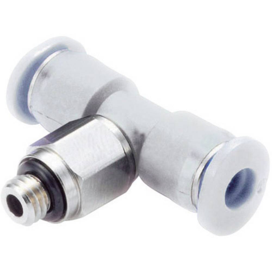 Norgren T-koppling M02670405 Yttergänga: M5 Rör-Ø: 4 mm 1 st