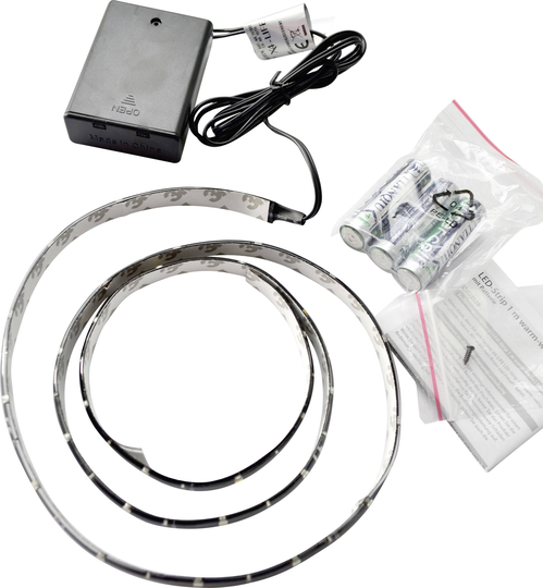 X4-LIFE 701501 LED-list komplett-set med batteri-box 4.5 V 1 m N/A