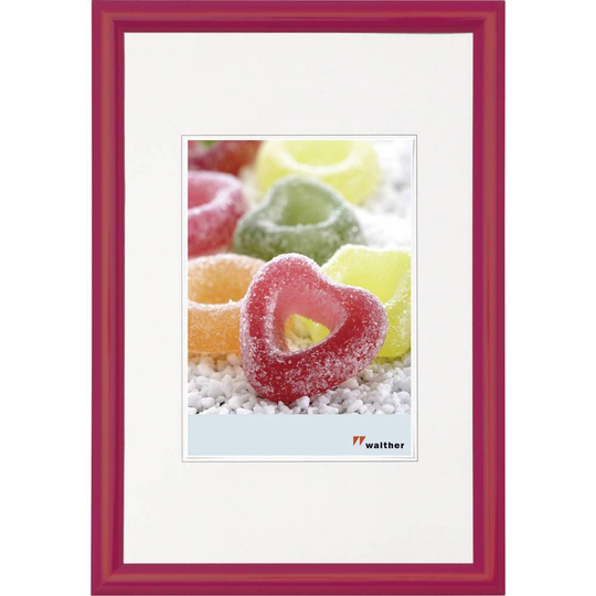 walther+ design Växelram akryl KP040R Pappersformat: 30 x 40 cm Röd