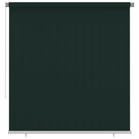 vidaXL Rullgardin utomhus 220x230 cm mörkgrön HDPE