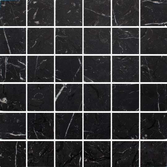 Marmor Arredo Nero Marquina Honed 5x5 cm