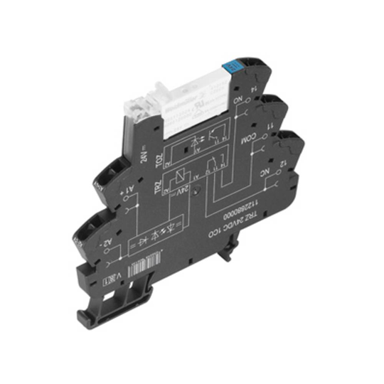 Koppar-relä 10 st 12 V/DC 6 A 1 switch Weidmüller TRZ 12VDC 1CO