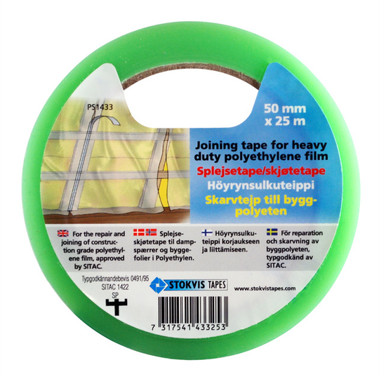 BYGGFOLIETEJP 50MMX25M | Beijerbygg Byggmaterial