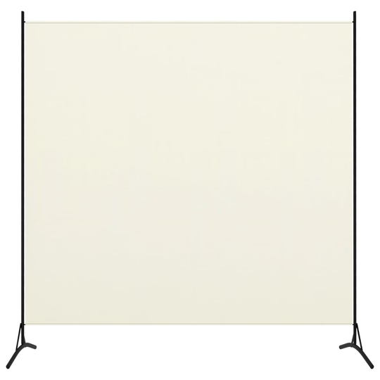 vidaXL Rumsavdelare 1 panel gräddvit 175x180 cm