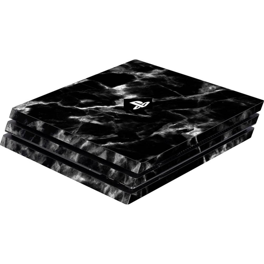 Software Pyramide Skin für PS4 Pro Konsole Black Marble Skal PS4 Pro