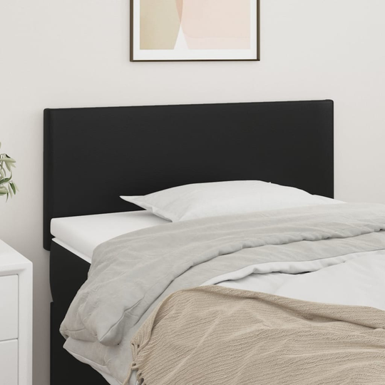 vidaXL Huvudgavel svart 100 x 5 x 78/88 cm konstläder