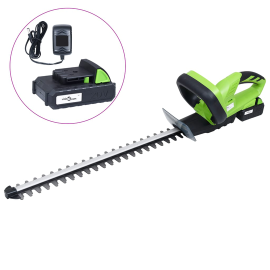 vidaXL Sladdlös häcksax med batteripack 20V 1500 mAh Li-ion