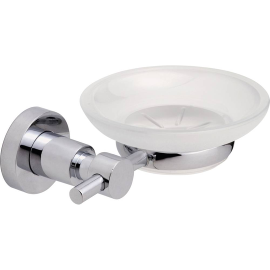 tesa LOXX 40282-00000-00 Tvålskål Krom (glänsande), Vit (satinerad)