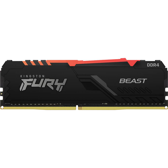 Kingston KF426C16BBA/16 Internminne Desktop Modul FURY Beast RGB 16 GB 1 x 16 GB DDR4 2666 MHz CL16
