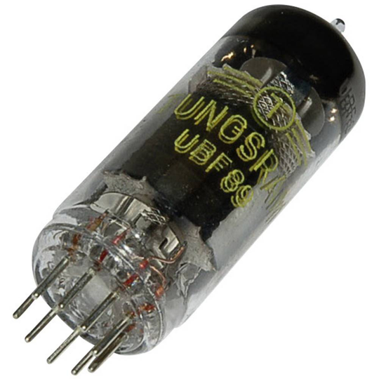 UBF 89 Elektronrör Dubbeldiod-pentod 200 V 11 mA Antal poler: 9 Lampsockel: Noval Innehåll 1 st