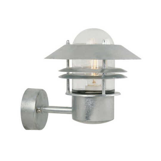 Nordlux BLOKHUS 25011031 Väggarmatur E27, 60W, IP54 Galvaniserad