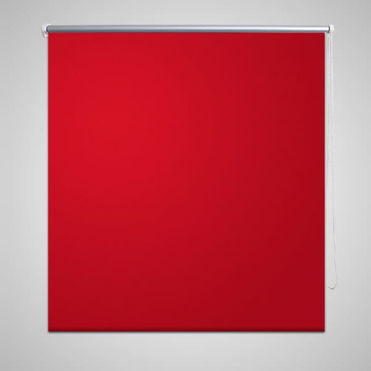 vidaXL Rullgardin mörkläggande 60x120 cm röd