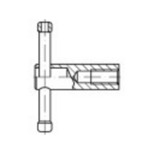 TOOLCRAFT 137874 Spännmutter M10 DIN 6307 Stål polerad 1 st