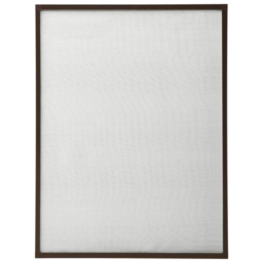 vidaXL Insektsnät för fönster brun 80x120 cm