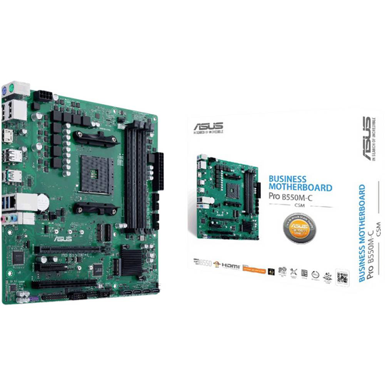 Asus PRO B550M-C/CSM Moderkort Sockel AMD AM4 Formfaktor Micro-ATX Moderkort-chipset AMD® B550