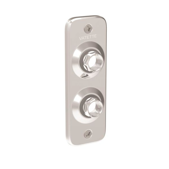 Vatette V6 Kopplingsbricka 2-rör, 15 (1/2") 2x10,5, 12, 15 mm