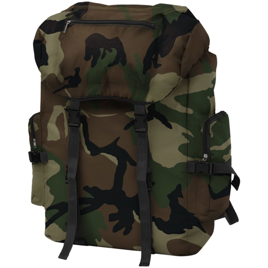 vidaXL Arméryggsäck 65 L kamouflage