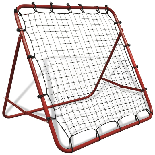vidaXL Justerbart fotbollsmål Kickback Rebounder 100 x 100 cm