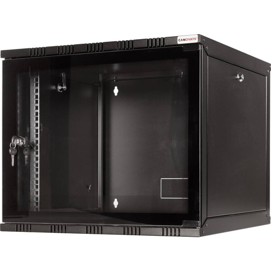 LogiLink 19 WALLMOUNT SOHO BOX 9U 540*550, BLACK, FLATPACK 19 väggskåp (B x H x D) 540 x 456 x 550 mm 9 U Svart (RAL 9005)