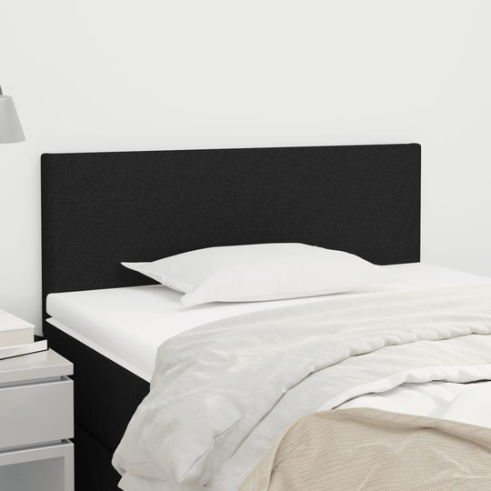 vidaXL Huvudgavel svart 90x5x78/88 cm tyg