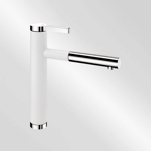 Blanco Köksblandare Linee S Silgranit-look - Silgranit-look Vit / Krom
